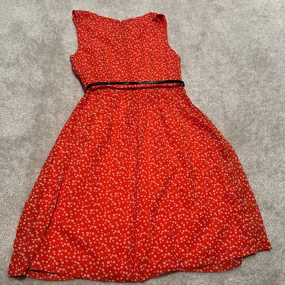 Orange a-line dress - Picture 5 of 7